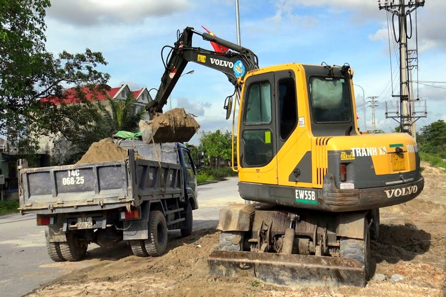 Máy xúc - Cần cẩu